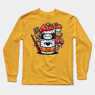 Kawaii Sushi Party Long Sleeve T-Shirt